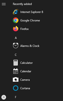 Citrix installi start menu
