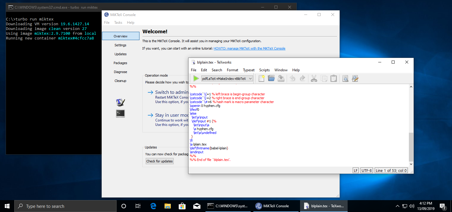 Turbo VM September 2019 Update